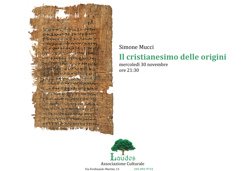 Locandina della lezione di Simone Mucci